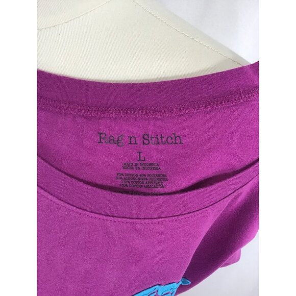 Rag n Stitch dinosaur vegetarian tee. Casual comfy statement vegan large - Picture 5 of 5